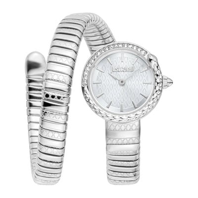 Just Cavalli Signature Snake Cerchio Snake Argento Grigio