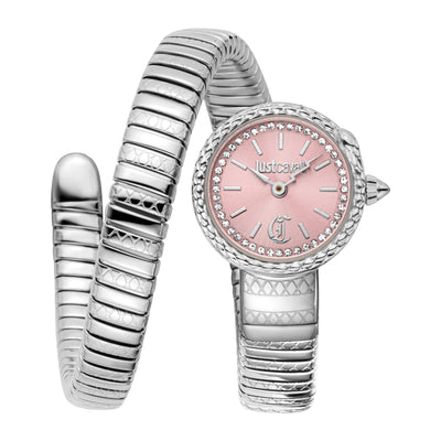 Just Cavalli Signature Snake Sirena Argento Rosa