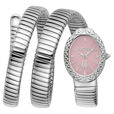 Just Cavalli Signature Snake Sognia Argento Rosa