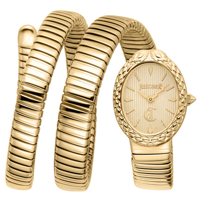 Just Cavalli Signature Snake Sognia Oro Giallo Champagne
