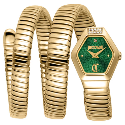 Just Cavalli Signature Snake Romina Oro Giallo Verde