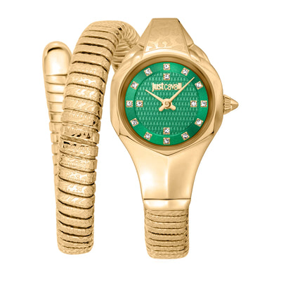 Just Cavalli Signature Snake Amalfi Giallo Oro Verde