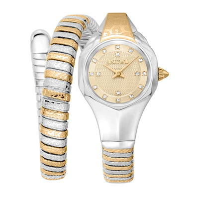 Just Cavalli Signature Snake Amalfi Due Toni YG Champagne