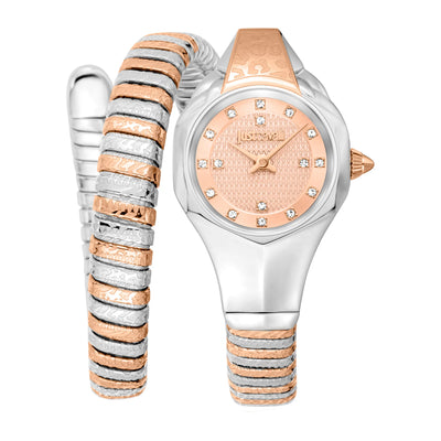 Just Cavalli Signature Snake Amalfi Due Toni RG Salmone