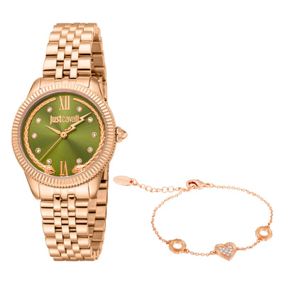 Just Cavalli SET Lovestruck San Valentino Rosa Oro Oliva