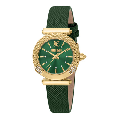 Just Cavalli Animalier Mistero Pelle di Serpente Giallo Oro Verde