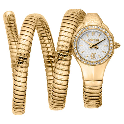 Just Cavalli Signature Snake Vita Oro Giallo Argento