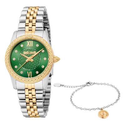 Just Cavalli SET Sublime Animalier Due Toni YG Verde