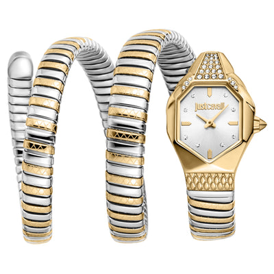 Just Cavalli Signature Snake Ambra Due Toni YG Argento