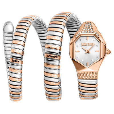 Just Cavalli Signature Snake Ambra Due Toni RG Argento