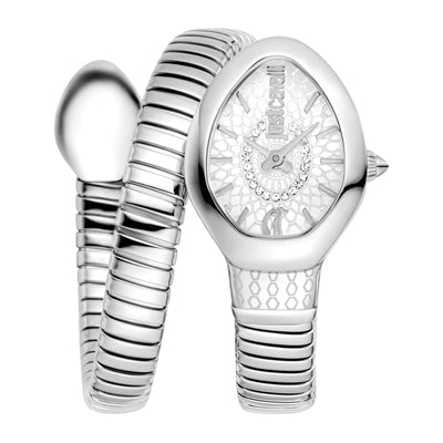 Just Cavalli Signature Snake Eclisse Argento