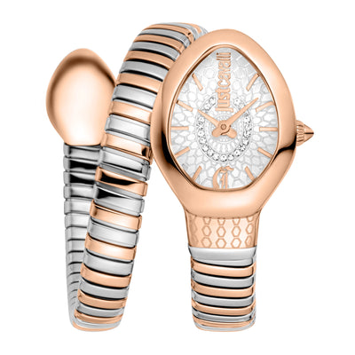 Just Cavalli Signature Snake Eclisse Due Toni RG Argento