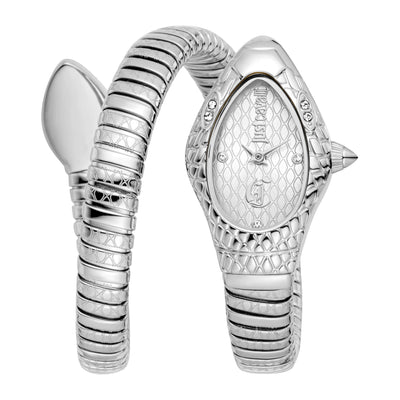 Just Cavalli Signature Snake Vetra Argento Grigio