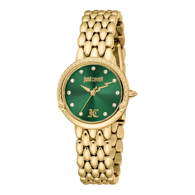 Just Cavalli Animalier Rosa Serpente Giallo Oro Verde
