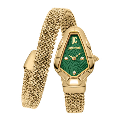Just Cavalli Signature Snake Fiamma Oro giallo Verde